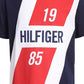 Camiseta Tommy Hilfiger Infantil Meninos Colorblocked Logo Panel Azul Escuro Tamanho 3T
