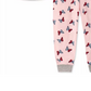 Tommy Hilfiger Conjunto de pijama infantil com 2 peças, borboleta, tamanho 4-5, para meninas pequenas e grandes