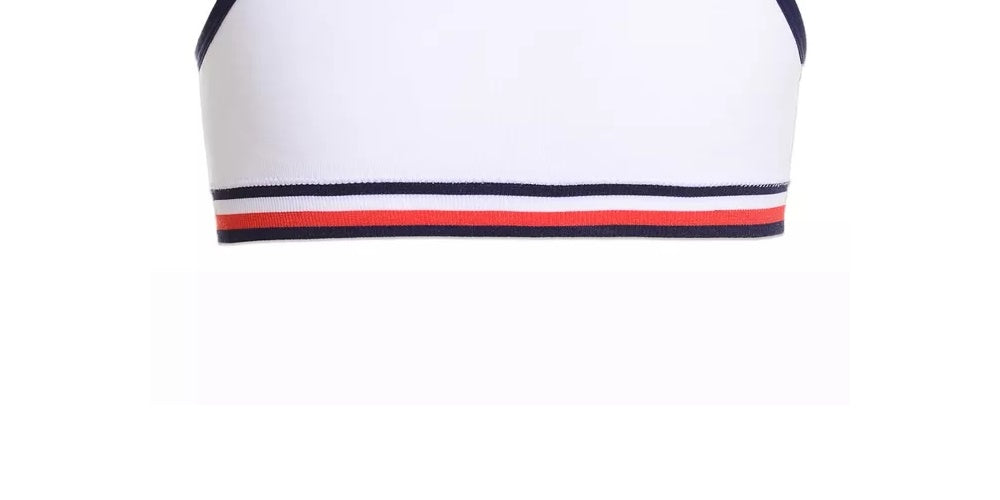 Sutiã Tommy Hilfiger Little &amp; Big Girl's com relevo e sem costura, branco, tamanho 6-7