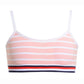 Sutiã listrado sem costura Tommy Hilfiger Little &amp; Big Girl's Rosa Tamanho 6-7