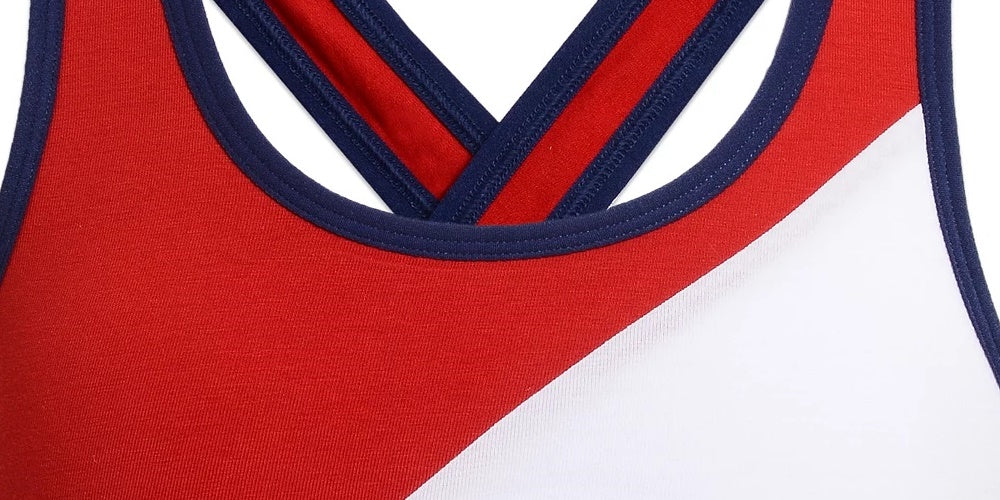 Sutiã Tommy Hilfiger Little &amp; Big Girl's Cross Back Colorblocked Branco Tamanho 6-7