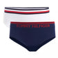 Tommy Hilfiger Big Girl's' Seamless Hipster Underwear Bandeira Azul Marinho Tamanho 8-10