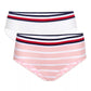 Tommy Hilfiger Little &amp; Big Girl's 2 unidades - Roupa íntima hipster sem costura, branca, tamanho 8-10