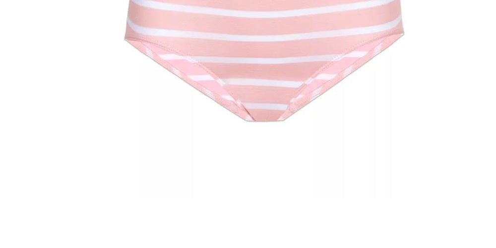 Tommy Hilfiger Little &amp; Big Girl's 2 unidades - Roupa íntima hipster sem costura, branca, tamanho 8-10