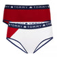 Tommy Hilfiger Little &amp; Big Girl's 2 unidades - Roupa íntima hipster sem costura, branca, tamanho 6-7
