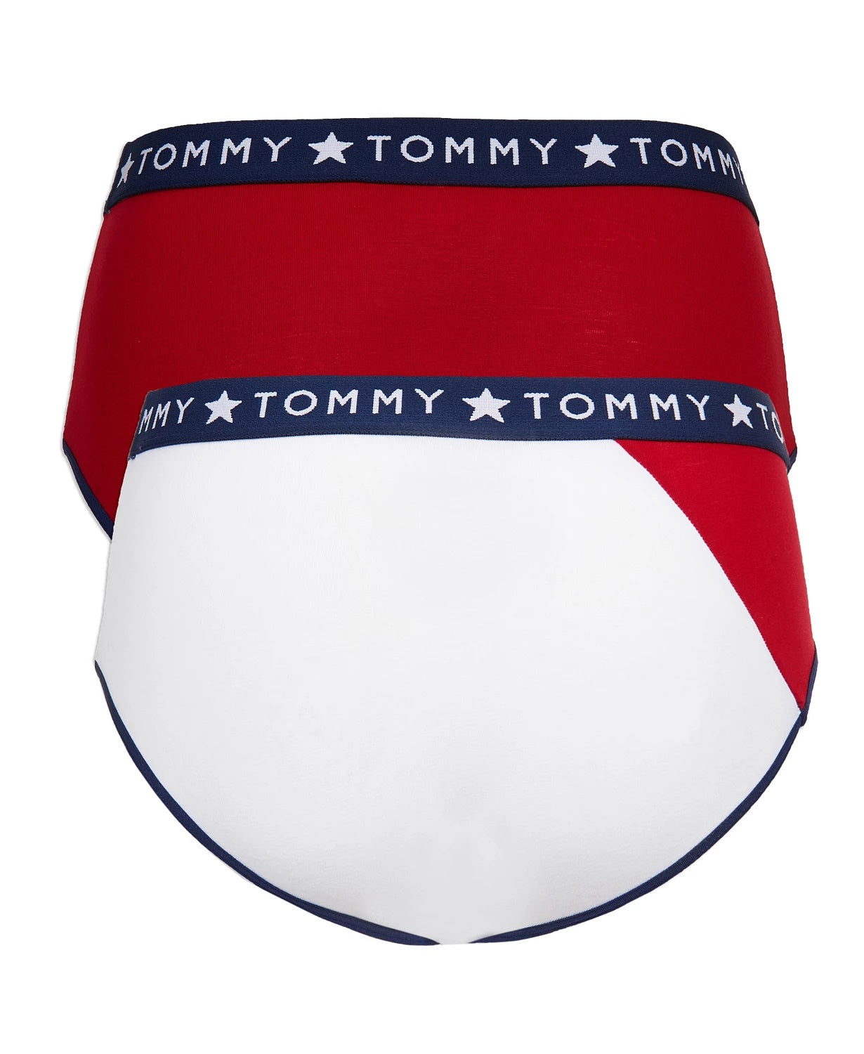 Tommy Hilfiger Little &amp; Big Girl's 2 unidades - Roupa íntima hipster sem costura, branca, tamanho 6-7