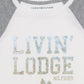 Camiseta Tommy Hilfiger Big Girl's Cotton Livin' Lodge branca tamanho 12-14