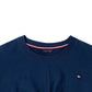 Camisa Tommy Hilfiger para meninas, estilo em camadas, azul-marinho, tamanho 5