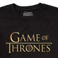 Camiseta masculina com logotipo de Game of Thrones da Ripple Junction, preta, tamanho médio