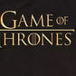 Camiseta masculina com logotipo de Game of Thrones da Ripple Junction, preta, tamanho médio