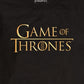 Camiseta masculina com logotipo de Game of Thrones da Ripple Junction, preta, tamanho extragrande