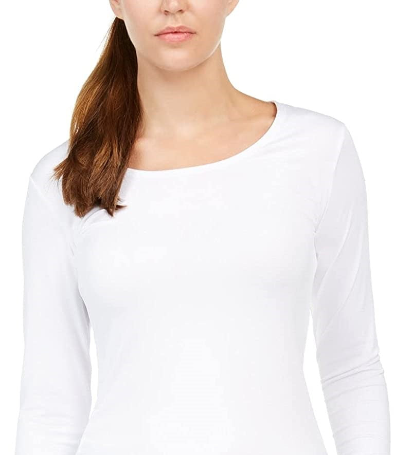 Roupa íntima térmica feminina 32 Degrees, top branco, tamanho XXG