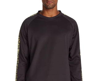 Camisa de moletom masculina Tallia Slim-Fit Stretch Paisley, preta, tamanho pequeno