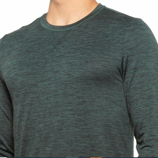 Camiseta de dormir masculina de manga comprida Ultra Lux 32 Degrees, verde, tamanho XX-G
