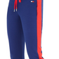 Calça jogger feminina Tommy Hilfiger Sport Colorblocked azul tamanho médio