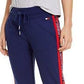 Calça jogger feminina Tommy Hilfiger Sport com logo azul, tamanho extragrande