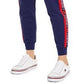 Calça jogger feminina Tommy Hilfiger Sport com logo azul, tamanho extragrande