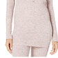 Túnica Henley Térmica Rosa Feminina Think da Free People, de Malha Waffle, Plush, Nova, Rosa, Tamanho X-S