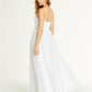 Vestido infantil Crystal Doll com decote em V e lantejoulas, tamanho 11, branco