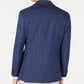 Tommy Hilfiger Jaqueta Esportiva Masculina Modern-Fit Thflex Stretch Azul/Vermelho Xadrez Azul Tamanho 40