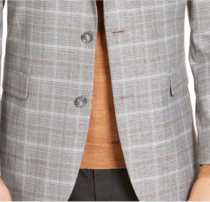 Tommy Hilfiger Jaqueta Esportiva Masculina Modern Fit Thflex Stretch Cinza Tamanho 44