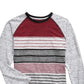 Camiseta listrada Univibe Big Boys Sean vermelha tamanho grande