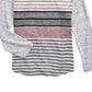 Camiseta listrada Univibe Big Boys Sean vermelha tamanho grande