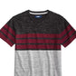 Camiseta Univibe Big Boys Valle Colorblocked Stripe Gola V Preta Tamanho Grande