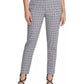 Calça DKNY Houndstooth Plaid Essex Ankle Pants Feminina Azul Tamanho 4
