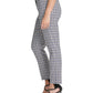 Calça DKNY Houndstooth Plaid Essex Ankle Pants Feminina Azul Tamanho 4