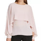 Top estilo capa feminino DKNY rosa tamanho pequeno