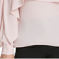 Top estilo capa feminino DKNY rosa tamanho pequeno