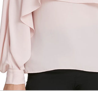 Top estilo capa feminino DKNY rosa tamanho pequeno