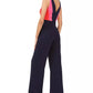 Macacão feminino Vince Camuto Colorblocked Azul Tamanho 14