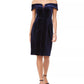 Vestido de veludo sem alças feminino Vince Camuto, azul-marinho, tamanho 10