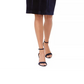 Vestido de veludo sem alças feminino Vince Camuto, azul-marinho, tamanho 10