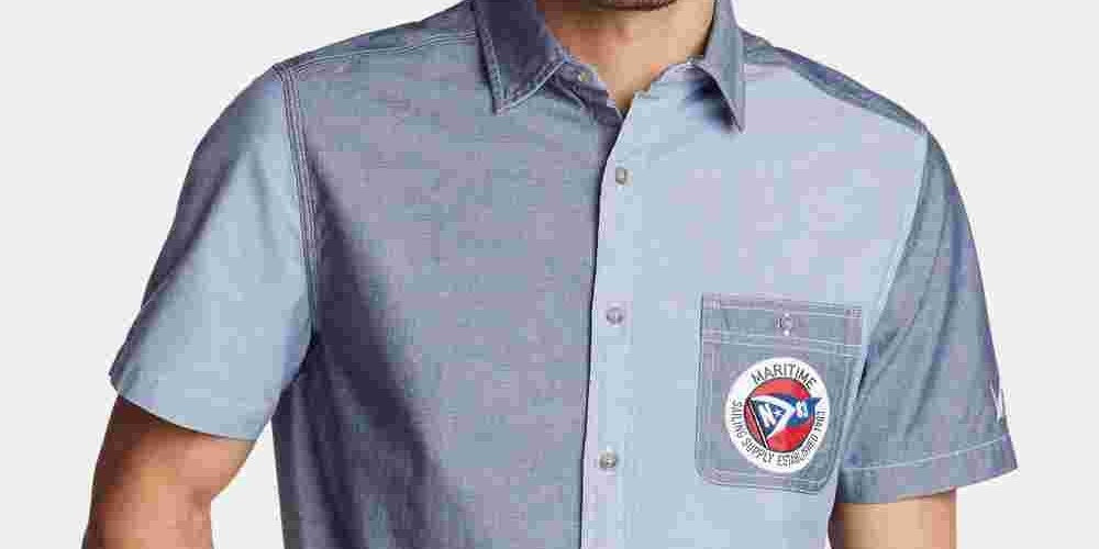 Camisa Masculina Nautica Sail Classic Fit Colorblocked Logo Azul Tamanho XX-G