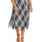 Tommy Hilfiger Saia Midi Xadrez Plus Size Feminina Azul Tamanho 3X