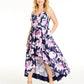 Vestido floral plus size da Speechless feminino, azul marinho, tamanho 14