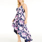 Vestido floral plus size da Speechless feminino, azul marinho, tamanho 14
