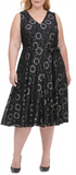 tommy-hilfiger-womens-floral-sleeveless-v-neck-party-dress-gray-size-22w