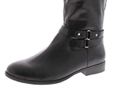Botas de montaria Kindell femininas Style Co, pretas, tamanho 5,5 M