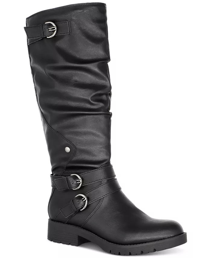 Botas de montaria femininas American Rag Brinley, sapatos femininos, pretos, tamanho 6 M