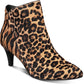 Botas femininas Alfani Harpper com salto gatinho, marrom, tamanho 8,5 M