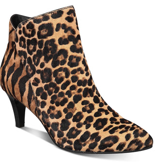 Botas femininas Alfani Harpper com salto gatinho, marrom, tamanho 8,5 M