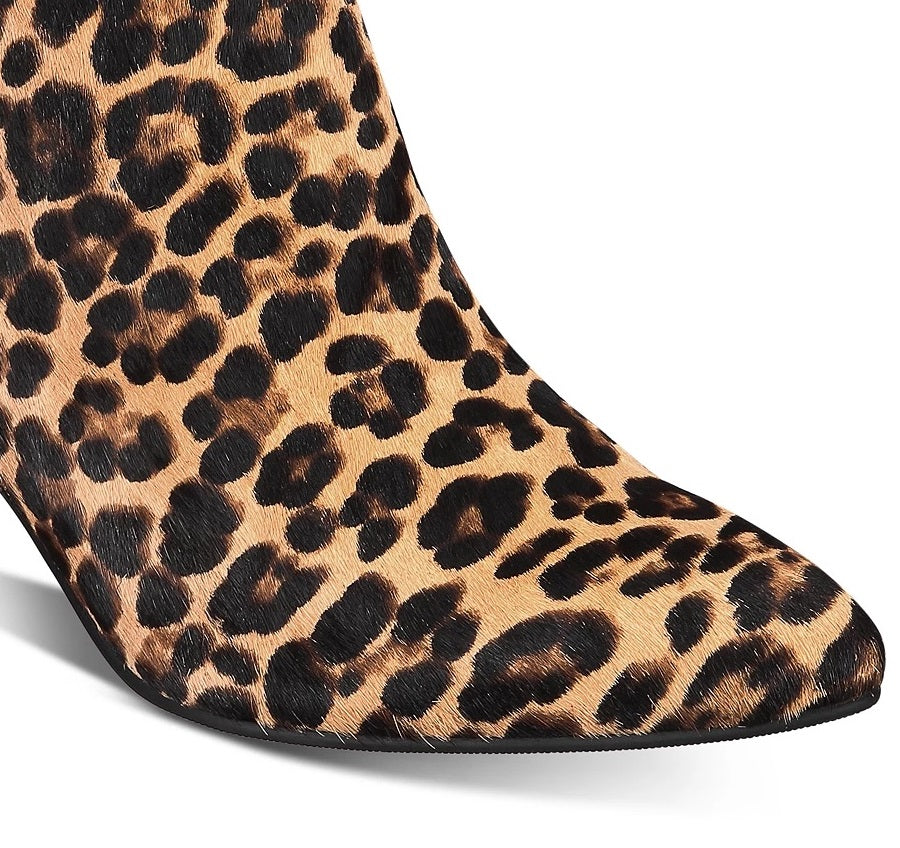 Botas femininas Alfani Harpper com salto gatinho, marrom, tamanho 8,5 M
