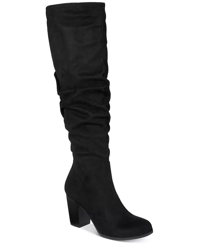 Material Girl Botas femininas Myah Tall pretas tamanho 8 M