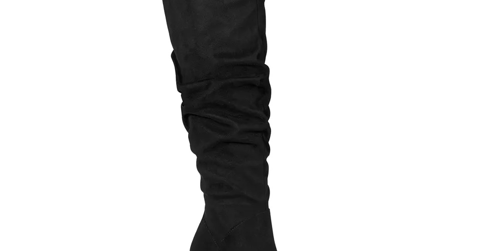 Material Girl Botas femininas Myah Tall pretas tamanho 8 M