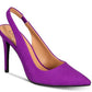 Sandálias femininas Material Girl Darcie 2 com bico fino para ocasiões especiais, roxas, tamanho 7 M