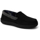 Mocassins masculinos vintage à prova de intempéries, pretos, tamanho médio